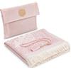 ihvan online Tappeto da preghiera musulmana con 99 perline Tasbih e borsa da viaggio, morbido taffetà Sajadah, leggero e pieghevole, tappetino da preghiera portatile, regalo islamico per Eid, Ramadan