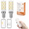 I-SHUNFA Lampadine LED E14 Dimmerabili con Telecomando e Controllo App | Lampadina da 4 W 400 LM,AC 230 V,2700 K-6500 K,Luminosità Regolabile 1%-100%,Funzione Timer,2 Pack con Telecomando