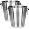 com-four® 2x Champagne Cooler, Secchiello refrigerante per spumante | vino e champagne - elegante refrigeratore per ghiaccio per occasioni speciali
