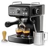 HIBREW H10A Macchina Espresso 58 mm Acciaio Inox Nero 20 bar | Ugello vapore integrato per doghe cremose. Programmazione personalizzata. Costruzione robusta e facile da pulire