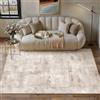 PureCozy Moderno Beige Marrone Tappeto Salotto 120x170cm | Grande,Pelo Corto,Salotto,Sala da Pranzo,Camera da Letto,Cameretta,Scendiletto,Facile da Pulire