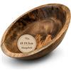 com-four® Ciotola da Portata in Legno di Mango Ø 19,5 cm | Ciotola decorativa per alimenti con venatura naturale per frutta, pane, centrotavola e svuotatasche