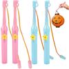 Forhome Asta per lanterna elettrica con LED per bambini, confezione da 4 bastoncini elettrici con luce bianca calda, adatta per ogni lanterna per Halloween, feste in costume, Natale e altro ancora