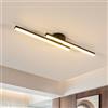 Toolight 17W 3000K Lampada da soffitto LED 2 Barre Parallele Soggiorno 60cm | 1910LM, Luce Calda, Facile Installazione a Soffitto, Ideale per Corridoio Cucina Ingresso, Design Lineare, Camera