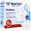 Watus Filtri Compatibili con BRITA Maxtra+ e Maxtra, Maxtra Pro/Plus (12) | Filtro dell'acqua di ricambio per Brita Style, Marella, Elemaris, riduce piombo, cloro, metalli pesanti e calcare nell'acqua