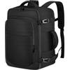 ENZOSUM Bagaglio a Mano 45x36x20 per Easyjet Zaino da Viaggio Aereo 30L | Borsa da Cabina per Voli Il Sedile Zaino Porta PC 15.6 Pollici Uomo Donna per Scuola Trekking Lavoro,Nero