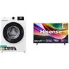 Hisense - Lavatrice Slim WF1G6021BW, 6 kg, Classe B, Motore Inverter + Smart TV 40 FHD 40E4ST, DTS Virtual X