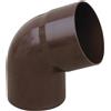 Altro Curva pluviale in PVC marrone 67° Ø 80 mm