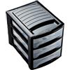 - Cassettiera 3 cassetti Midi Office 27x36x30 cm nero