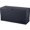 Keter Baule da esterno Keter Comfy storage box grigio 270 l 116,7x44,7 cm