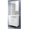 - Mobile bagno base lavabo a terra 75 cm bianco con pensile