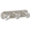 METAFORM Appendiabiti Blizz triplo in acciaio inox spazzolato
