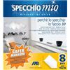 - Specchio Adesivo a piastrella 15x15 cm