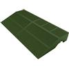 - Cordolo per pavimento esterno in WPC mixtile universale verde 40x20 cm