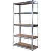 Verdelook Scaffale in metallo 5 ripiani 90x40x180 cm 175 kg/ripiano