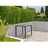 - Tavolo da giardino Contract in acciaio grigio scuro 70x70xH150 cm