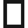 - Passepartout pretagliato nero 30x40 cm foro 20x30 cm