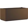 - Fioriera da esterno Stefanplast Ethica Plastica riciclata caffè 80x36x35 cm