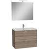 Idro-Bric Composizione bagno mobile sospeso Sara 80 cm lavabo specchio LED Cordoba