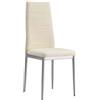 - Sedia similpelle con struttura in metallo beige