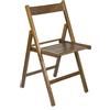 - Sedia pieghevole a listelli in legno 48x43x79 cm noce