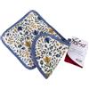 - Coppia presine Gioia 18x18 cm azzurro 2 pz