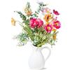 NO BRAND Fiori di campo artificiali in brocca 22x12x50 cm