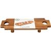 - Vassoio da servizio in legno di acacia con gambe 40x15 cm