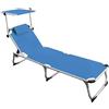 - Lettino pieghevole Garden Friend Mykonos in alluminio blu