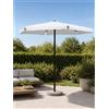- Ombrellone da giardino palo centrale Garden Friend Tondo Ø3 m bianco