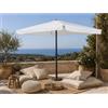 - Ombrellone da giardino palo centrale Garden Friend Quadro 3x3 m bianco