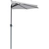 - Ombrellone da balcone palo centrale Half Ø2,7 m grigio