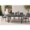 - Tavolo allungabile in alluminio Space 160x11x75 cm antracite