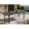 - Tavolo allungabile in acciaio e HDPE Sven 180x9x76 cm effetto legno