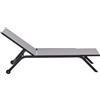 - Lettino con ruote Garden Friend Cora in acciaio grigio
