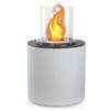 - Camino a bioetanolo giardino Divina Fire Modigliani 3,4 kW Ø36xH56 cm bianco p.