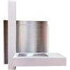 - Camino a bioetanolo parete Divina Fire Vienna 3,5 kW L65xH75xP23 cm bianco