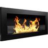 - Camino a bioetanolo parete/incasso Divina Fire Livorno 2,5 kW L90xP12xH40 nero