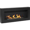 - Camino a bioetanolo parete Divina Fire Siena 2,5 kW L90xP12xH40 cm nero