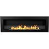 - Camino a bioetanolo incasso parete Divina Fire Livorno 120 3 kW 120x40 cm nero