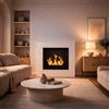 - Camino a bioetanolo da terra Divina Fire Michelangelo 3,4 kW 96x36x90 cm bianco