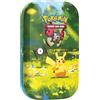 Pokémon: miniscatola da collezione Pikachu dell'espansione 30° Anniversario del GCC Pokémon (1 foglio di adesivi, 1 carta con l'illustrazione della miniscatola e 2 buste di espansione), Ed. Italiano