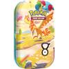 Pokémon: miniscatola da collezione Moltres dell'espansione 30° Anniversario del GCC Pokémon (1 foglio di adesivi, 1 carta con l'illustrazione della miniscatola e 2 buste di espansione), Ed. Italiano