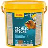 sera cichlids sticks 10 l 2,2 kg | mangime completo per Ciclidi 10.000 ml | senza coloranti e conservanti