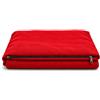 Dorian Home - Cuccia Cane Interno Taglia Grande, Media e Piccola - Cuscino Cane e Gatto Sfoderabile e Lavabile, Extra Imbottito e Morbido (Rosso, 60 x 60 cm, Solo Fodera)