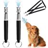 BSITSSS 2 Pezzi Fischietto Ultrasuoni per Cani, Fischietto per Cani a Frequenza Regolabile con Cordino, Fischietto Cani Antiabbaio, Fischietto per Animali Domestici per Addestramento Cani(Nero)