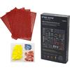 FREE ZONE Free your needs Free Zone - Set di 68 attrezzi per lavagna perforata | Cassetta degli attrezzi modulare, organizer per cassettiera degli attrezzi, carrello, armadio, banco da lavoro, rosso