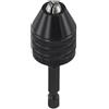 EpheyFIF Adattatore per trapano a cambio rapido 1/4 esagonale 0,3-8 mm per | Realizzato in acciaio al carbonio e plastica PC, per una costruzione durevole, finitura nera, adatto per cacciaviti elettrici