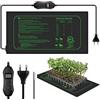 Frogetu Tappetino Riscaldante Piante 50W,Rettili Animali Domestici Piastra,25×52.5cm,Tappetino Riscaldante,per Serra Interna,Terrario,Acquario,Rettile