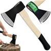 STREND PRO accetta OrgA613 Economy 1000 g | manico in legno duro 430 mm | tagliente temprato | campeggio, giardino e legna da accensione